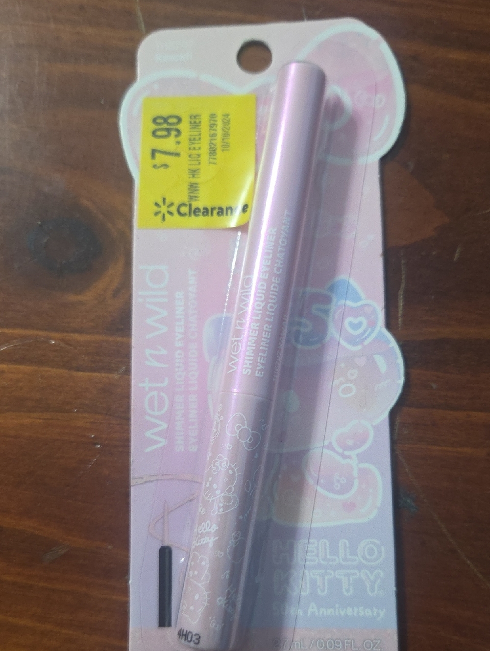 wet n wild Hello Kitty Shimmer Liquid Eyeliner in Light Pink